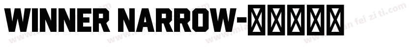 Winner Narrow字体转换